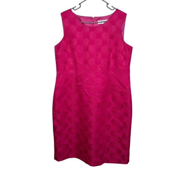 JONES STUDIO FUCHSIA CAREER DRESS. 100% POLYESTER SIZE 16 - Picture 1 of 6
